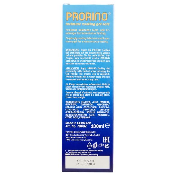 HOT Prorino - intiimivoide miehille - viilentävä - 100 ml
