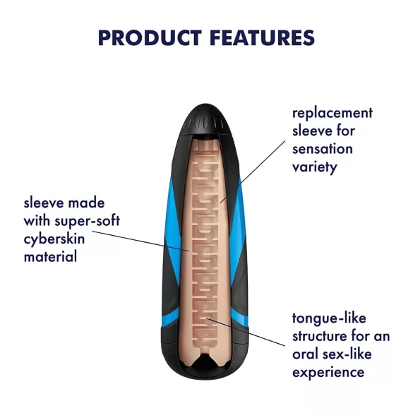 Satisfyer - masturbaattoriholkki - Lusty Tongues - realistinen suutuntuma