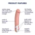 Satisfyer Master - vibraattori - vedenkestävä, ladattava - luonnonväri