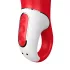 Satisfyer Power Flower - ladattava vedenkestävä vibraattori - punainen