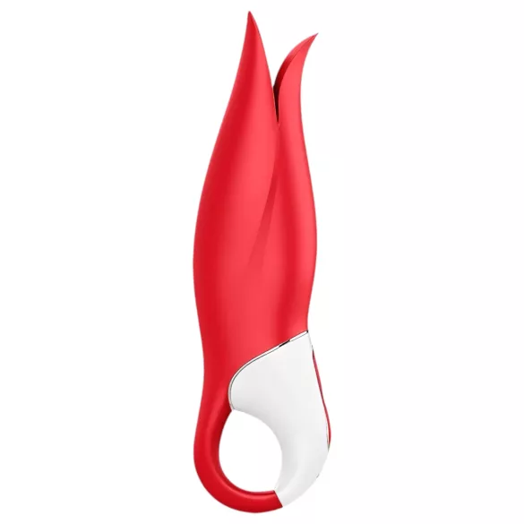 Satisfyer Power Flower - ladattava vedenkestävä vibraattori - punainen