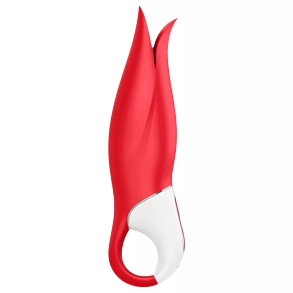 Satisfyer Power Flower - ladattava vedenkestävä vibraattori - punainen