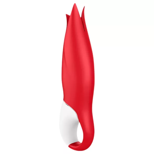 Satisfyer Power Flower - ladattava vedenkestävä vibraattori - punainen