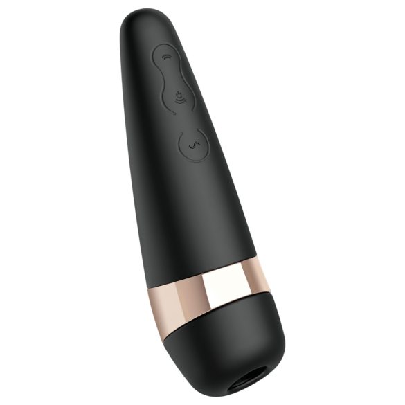 Satisfyer Pro 3+ - klitoriskiihotin vibraattori - vesitiivis, ladattava, musta