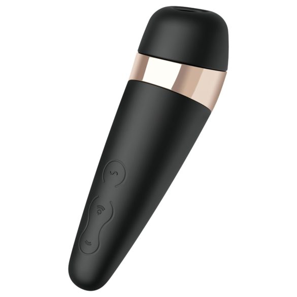 Satisfyer Pro 3+ - klitoriskiihotin vibraattori - vesitiivis, ladattava, musta