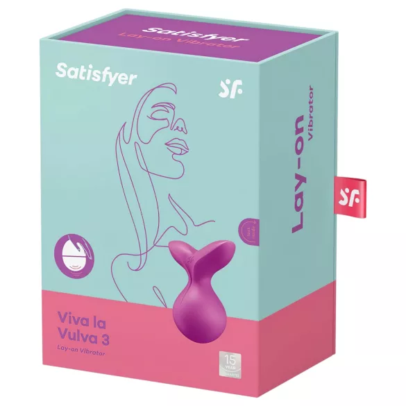 Satisfyer Viva la Vulva 3 - klitoriksen vibraattori (violetti)