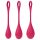 Satisfyer Yoni Power 1 - geishapallosetti - punainen (3 kpl)