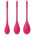 Satisfyer Yoni Power 1 - geishapallosetti - punainen (3 kpl)
