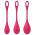 Satisfyer Yoni Power 1 - geishapallosetti - punainen (3 kpl)
