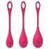 Satisfyer Yoni Power 1 - geishakuulasetti - punainen - 3 osaa