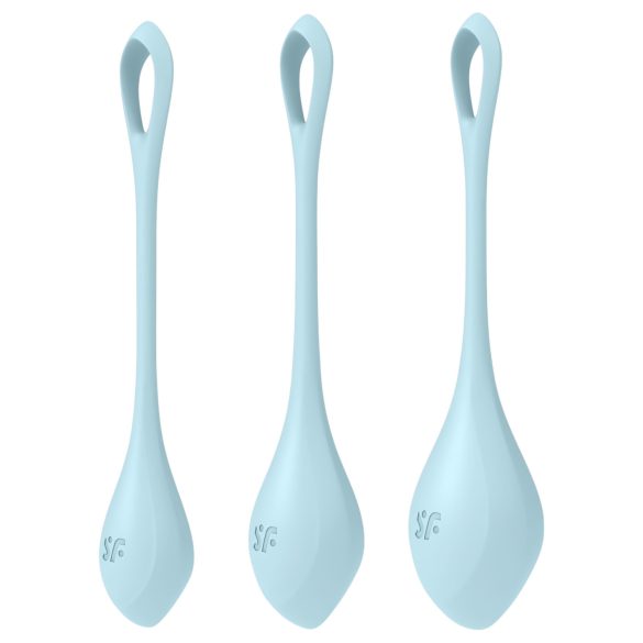 Satisfyer Yoni Power 2 - geishapallosetti - sininen (3-osainen)