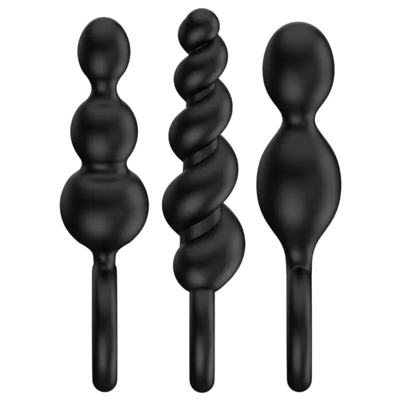 Satisfyer Booty Call - anaalitappisetti - musta - 3 osaa