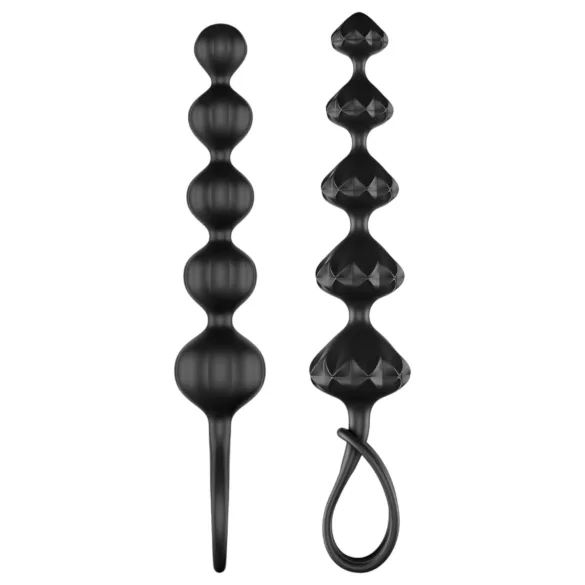 Satisfyer Love Beads - anaalikuulaketju setti - musta