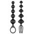 Satisfyer Love Beads - anaalikuulaketju setti - musta