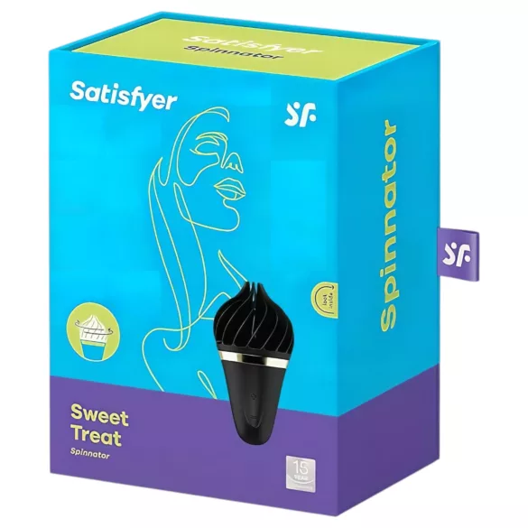 Satisfyer Sweet Treat - ladattava, pyörivä klitoriskiihotin (musta)
