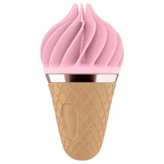   Satisfyer Sweet Treat - akulla toimiva, pyörivä klitoriskiihotin (pinkki-ruskea)