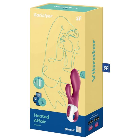 Satisfyer Heated Affair - lämpeävä klitoriskiihotin vibraattori - punainen