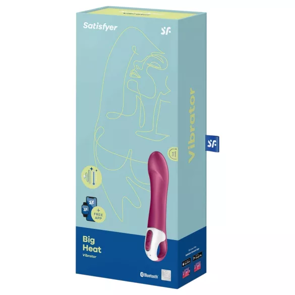 Satisfyer Big Heat - ladattava, lämmittävä G-pistevibraattori (punainen)