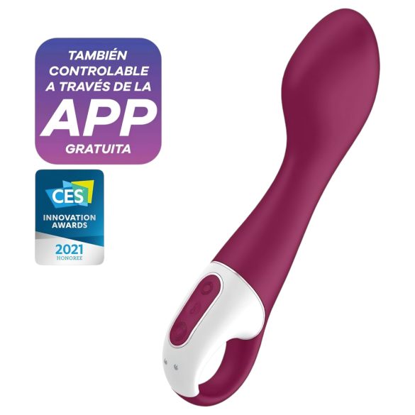 Satisfyer Hot Spot - ladattava, lämmittävä G-pistevibraattori (punainen)