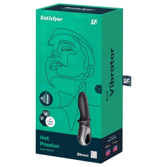 Satisfyer Hot Passion - äly anaalivibraattori lämpenevä musta
