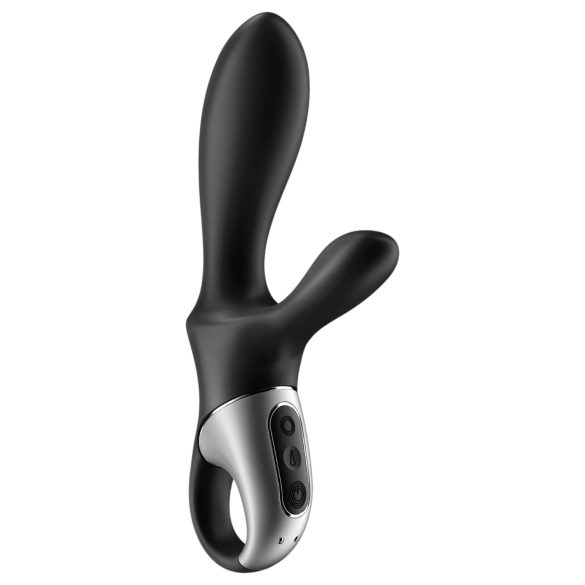 Satisfyer Heat Climax+ - älykäs lämpeävä anaalivibraattori - musta