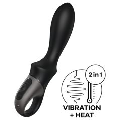   Satisfyer Heat Climax - älykäs lämmitettävä anaalivibraattori - musta