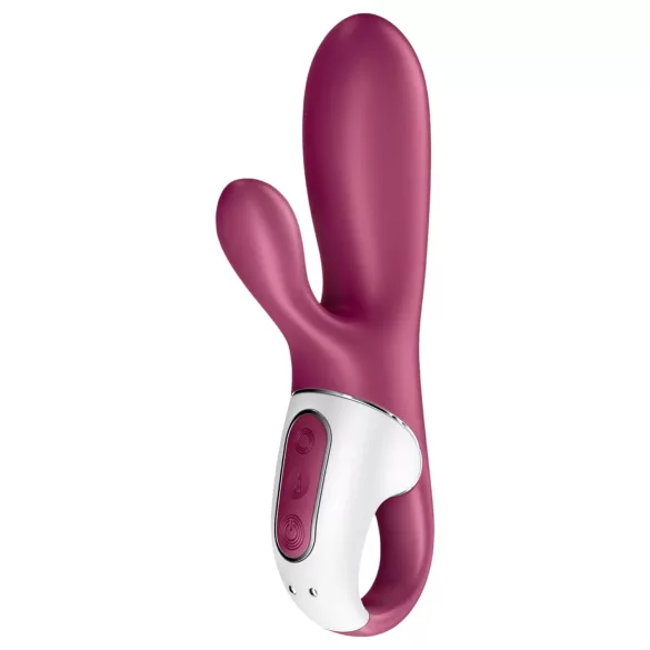 Satisfyer Hot Bunny - sovelluksella ohjattava lämpenevä klitoriskiihotin (punainen)