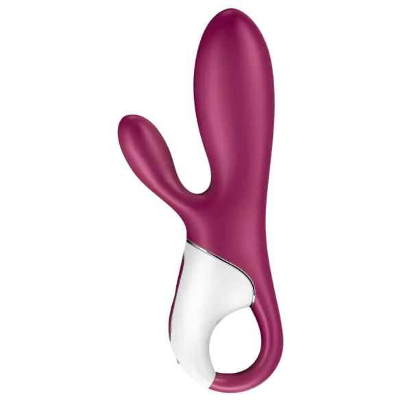 Satisfyer Hot Bunny - sovelluksella ohjattava lämpenevä klitoriskiihotin (punainen)