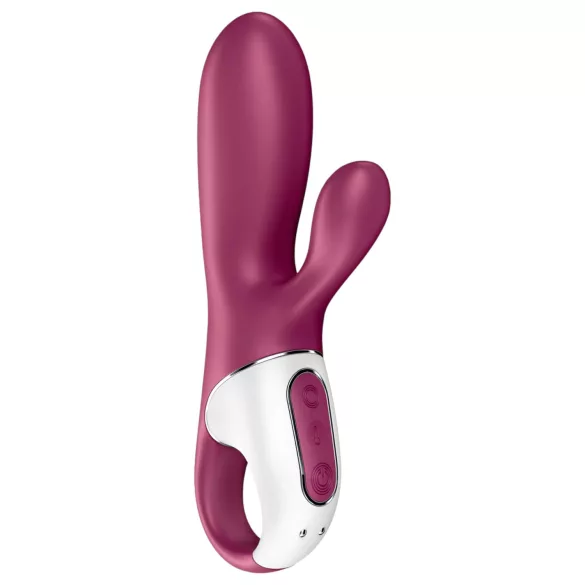 Satisfyer Hot Bunny - sovelluksella ohjattava lämpenevä klitoriskiihotin (punainen)