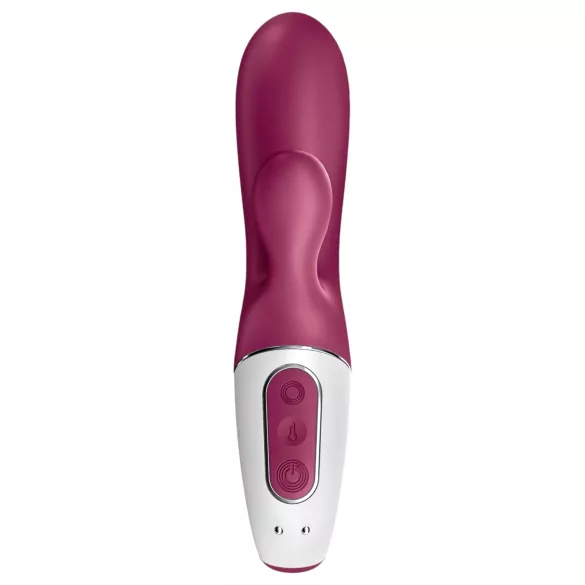 Satisfyer Hot Bunny - sovelluksella ohjattava lämpenevä klitoriskiihotin (punainen)