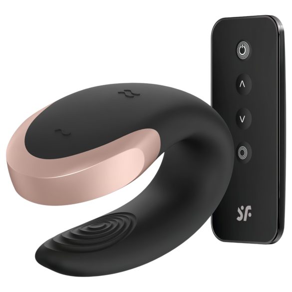 Satisfyer Double Love - älykäs, langaton parivibraattori (musta)