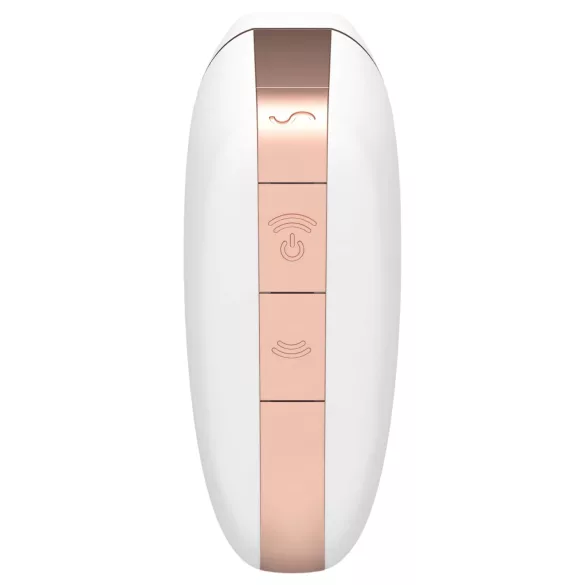 Satisfyer Love Triangle - Sovelluksella ohjattava paineaaltoklitoriskiihotin (valkoinen)