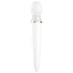   Satisfyer Double Wand-er - älykäs vibraattori hierontaan - valkoinen