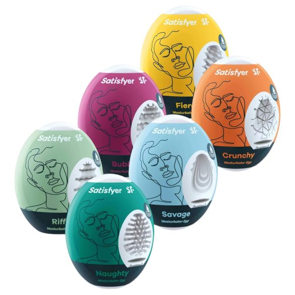 Satisfyer Egg Set - muna masturboija setti 6 kpl