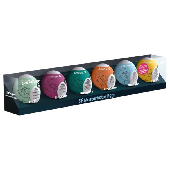 Satisfyer Egg Set - muna masturboija setti 6 kpl