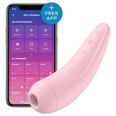   Satisfyer Curvy 2+ - älykkäästi ohjattava klitoriskiihotin - pinkki