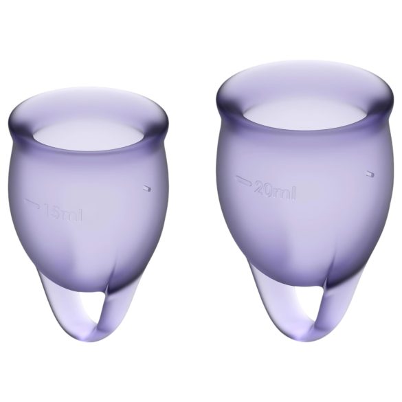 Satisfyer Feel Confident - kuukautiskuppisetti (lila)