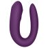 Satisfyer Double Joy - älykäs, vedenkestävä parivibraattori (violetti)