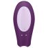 Satisfyer Double Joy - älykäs, vedenkestävä parivibraattori (violetti)