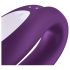 Satisfyer Double Joy - älykäs, vedenkestävä parivibraattori (violetti)