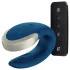 Satisfyer Double Love - parivibraattori Bluetooth - sininen