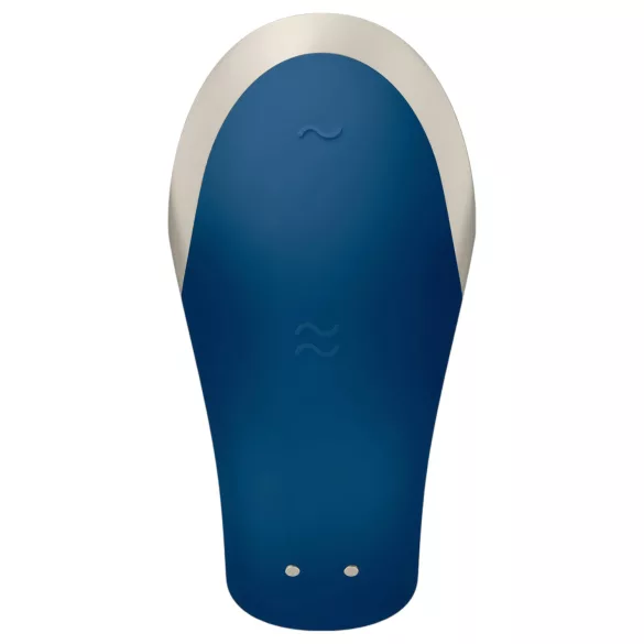 Satisfyer Double Love - parivibraattori Bluetooth - sininen