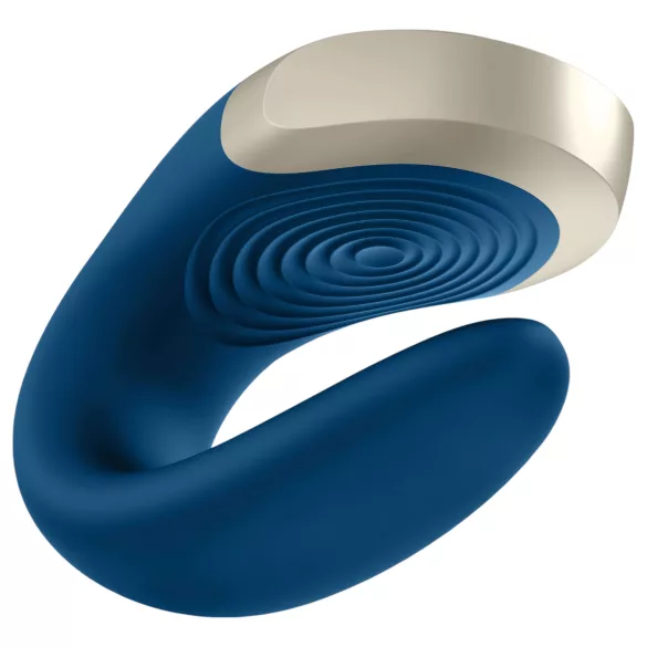 Satisfyer Double Love - parivibraattori Bluetooth - sininen