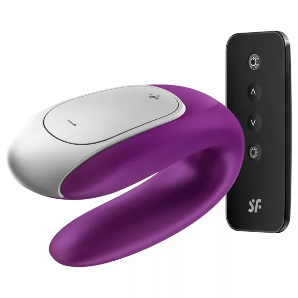 Satisfyer Double Fun - sovelluksella ohjattava parivibraattori (liila)