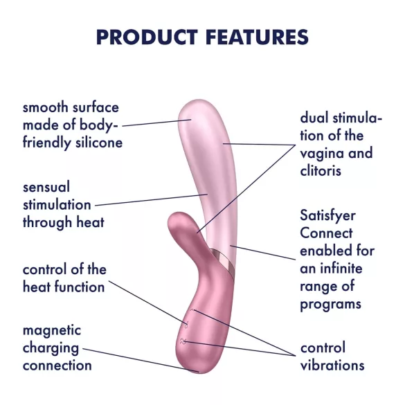 Satisfyer Hot Lover - älyvibraattori - pinkki