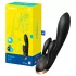 Satisfyer Double Flex - Sovelluksella ohjattava klitoriskiihotin, jossa on joustava varsi (musta)