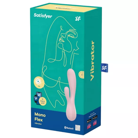 Satisfyer Mono Flex - älykäs vedenpitävä vibraattori (pinkki)
