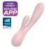 Satisfyer Mono Flex - älykäs vedenpitävä vibraattori (pinkki)