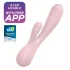 Satisfyer Mono Flex - älykäs vedenpitävä vibraattori (pinkki)
