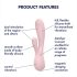 Satisfyer Mono Flex - älykäs vedenpitävä vibraattori (pinkki)